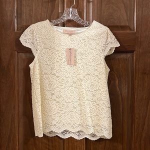 Philosophy Ivory Lace top - Never worn - fully lined